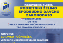 V Novi Gorici pogovorno omizje: “Podjetniki želimo spodbudno davčno zakonodajo”